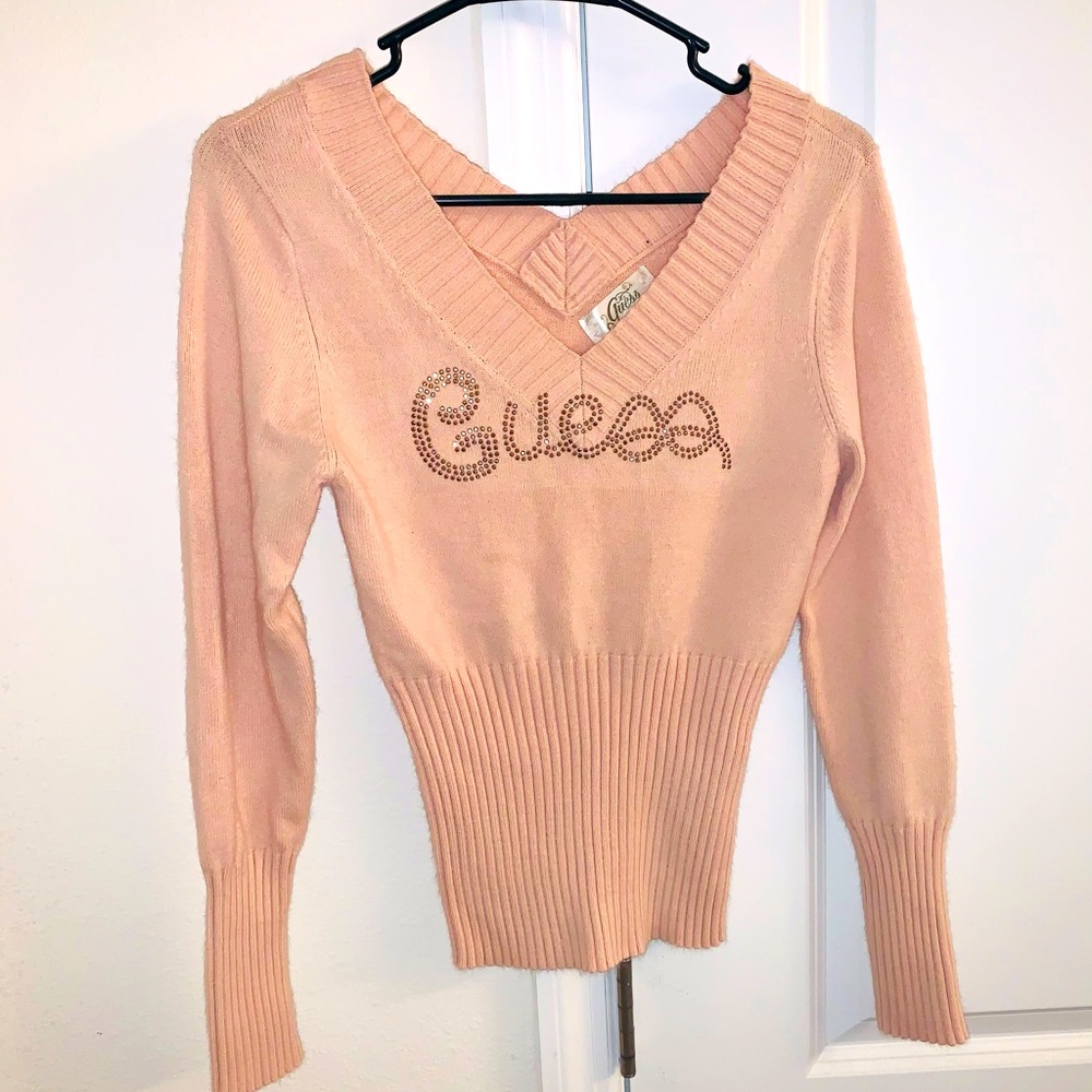Sweater pastel pink, fits more like size S